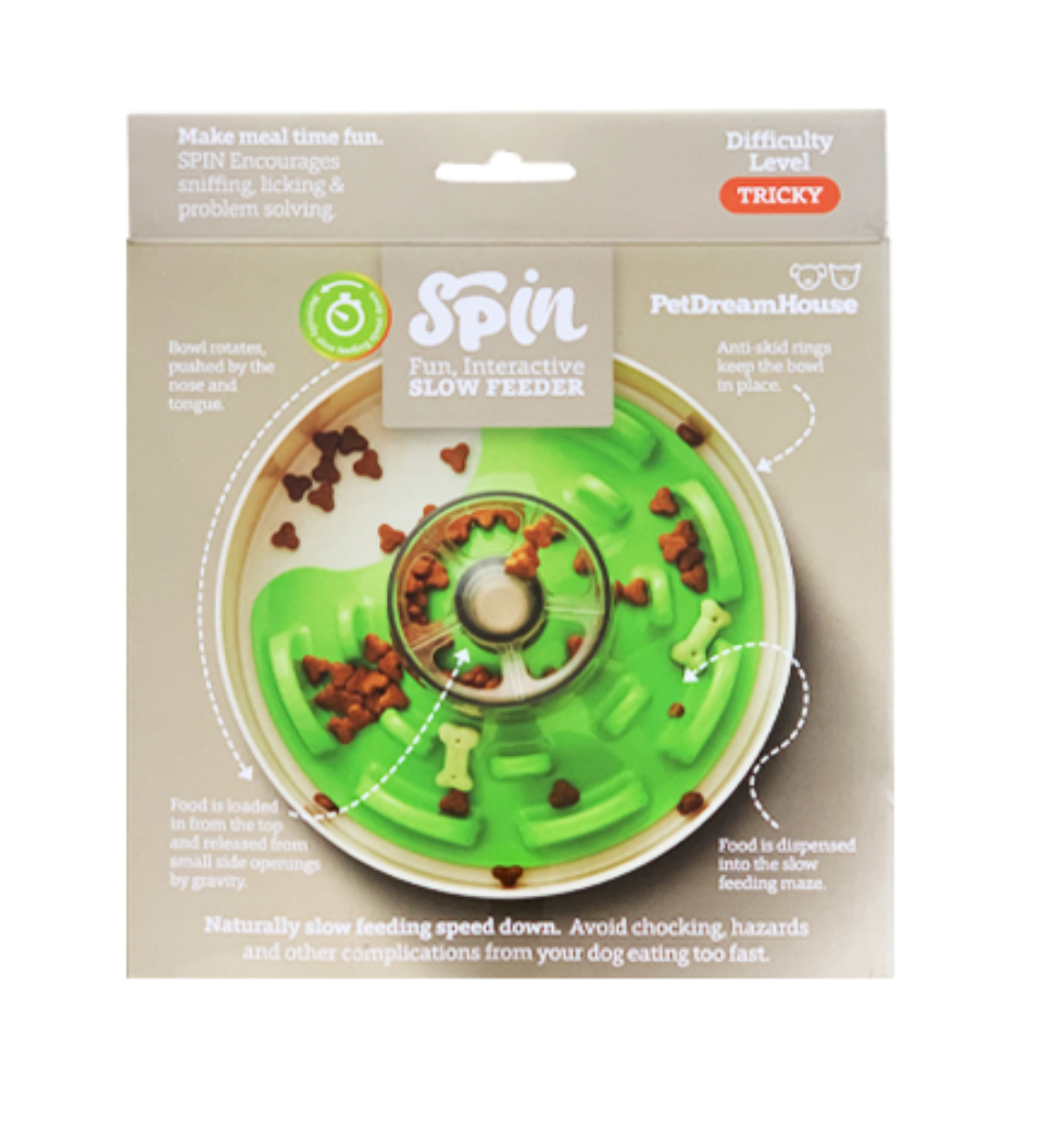 PetDreamHouse SPIN Interactive UFO Maze Puzzle Bowl Dog Toy